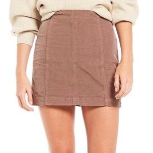Modern femme corduroy mini skirt
